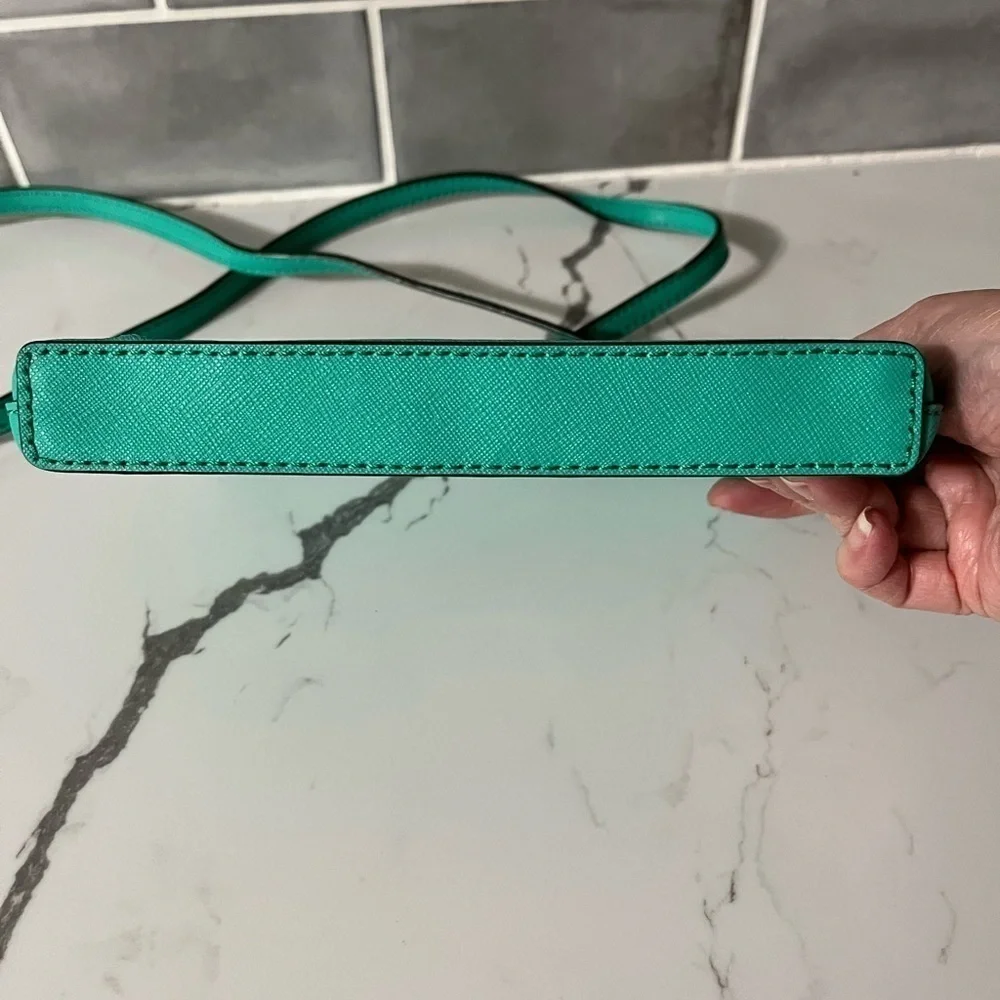 Kate Spade Sally Newberry Lane Turquoise Saffiano Crossbody Bag New Preppy